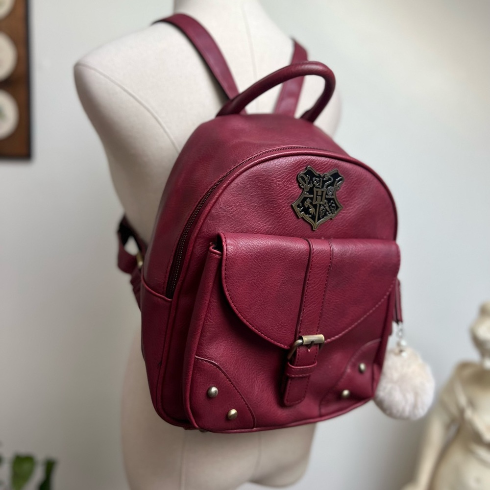 Harry Potter Hogwarts Crest Faux Leather Mini Backpack